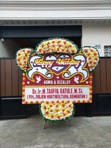 Papan Bunga Pernikahan banua anyar