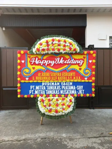 Papan Bunga Pernikahan banua anyar